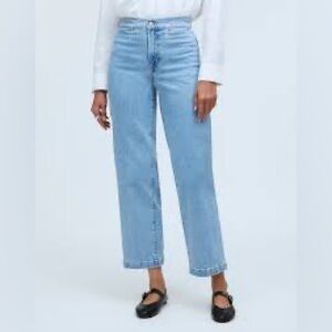 Madewell Emmett Wide-Leg Crop Jean: Welt Pocket Edition in Kieran Wash Sz 29